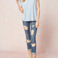 Entro - Solid Shoulder Pad Top