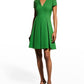 Emporio Armani Women's Emma V Neck Minidress Green Size 2