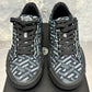 Versace Men's La Greca Lace Up Sneakers Black/Grey Size 14
