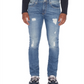 AX Armani Exchange Men's Slim Fit Stretch Destroyed Jeans Blue Size 30X32