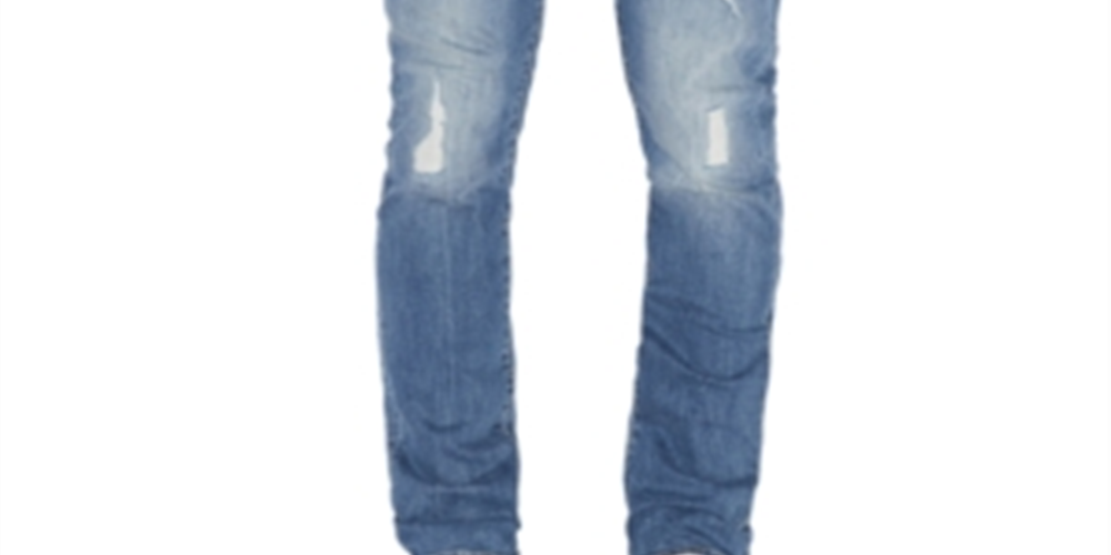 AX Armani Exchange Men's Slim Fit Stretch Destroyed Jeans Blue Size 30X32