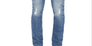 AX Armani Exchange Men's Slim Fit Stretch Destroyed Jeans Blue Size 30X32