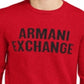 AX Armani Exchange Men's Logo Sweater Red Size Large