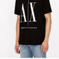 A|X Armani Exchange Men's Icon Logo Cotton Graphic Tee Black Size Small