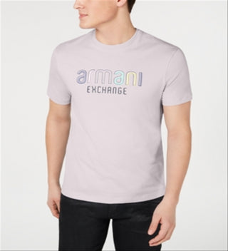 A|X Armani Exchange Men's Logo Graphic T-Shirt Pink Size Large