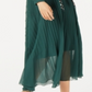 Marella Women's Pleated Belted Maxi Dress Green Size 6