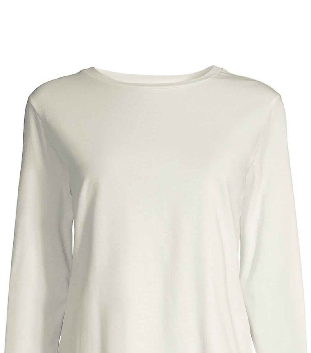 Weekend Max Mara Women's Boat Neck 3/4 Sleeve Top White Size Medium