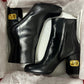 Valentino Garavani Women's Heritage Vlogo Bootie Black Size 7