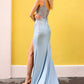 Nox Anabel - Satin Maxi Prom Dress With Applique