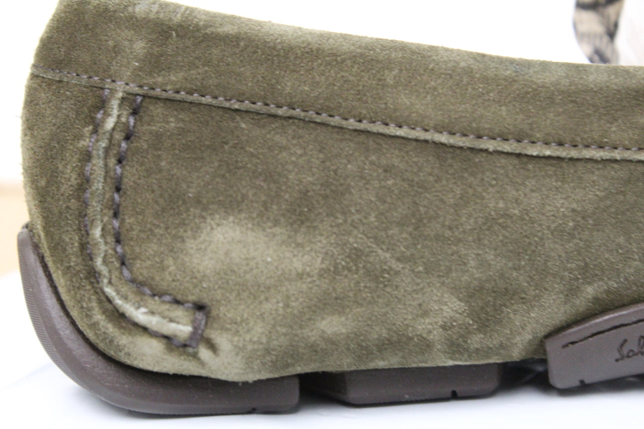 Salvatore Ferragamo Men's Moc Toe Drivers Brown Size 10.5 E