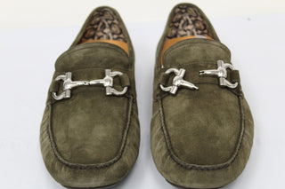 Salvatore Ferragamo Men's Moc Toe Drivers Brown Size 10.5 E