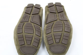 Salvatore Ferragamo Men's Moc Toe Drivers Brown Size 10.5 E