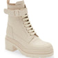 Salvatore Ferragamo Women's Lober Combat Boot Brown Size 8 C