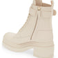 Salvatore Ferragamo Women's Lober Combat Boot Brown Size 8 C