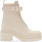 Salvatore Ferragamo Women's Lober Combat Boot Brown Size 8 C
