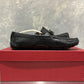Salvatore Ferragamo Men's Parigi Bit Driving Moccasin Black Size 9