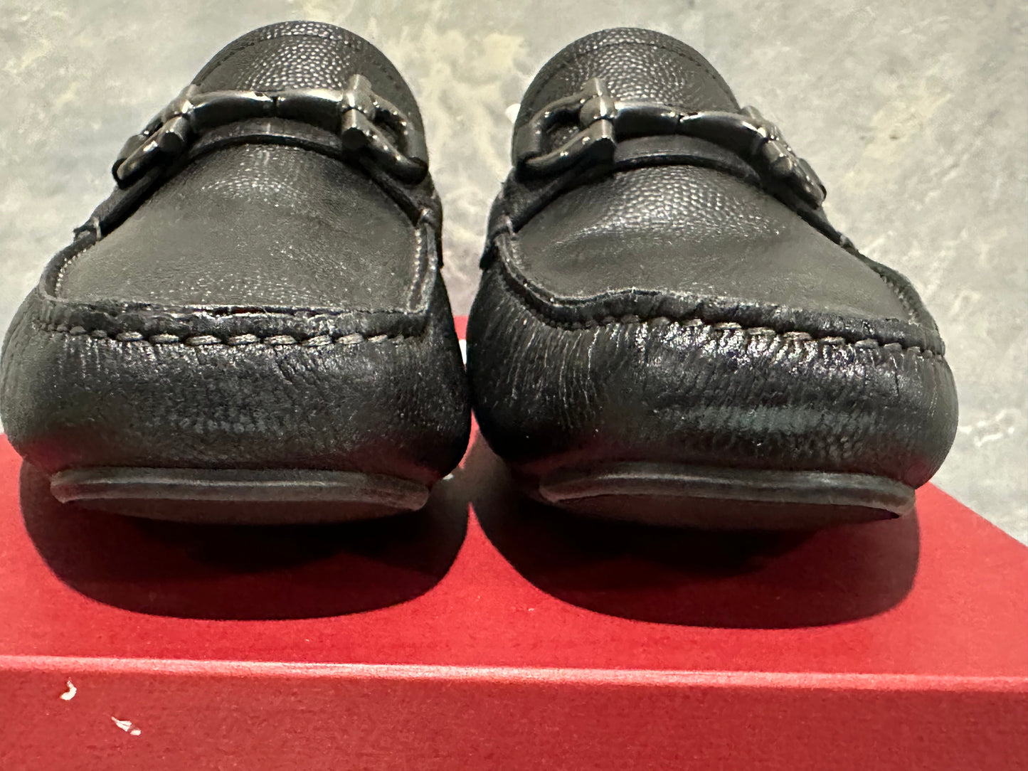 Salvatore Ferragamo Men's Parigi Bit Driving Moccasin Black Size 9