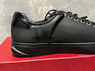 Salvatore Ferragamo Men's Cube Sneaker Black Size 10 M