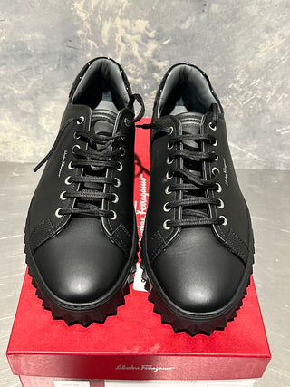 Salvatore Ferragamo Men's Cube Sneaker Black Size 10 M