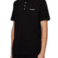 AX Armani Exchange Men's Milano New York Logo Polo Shirt Black Size Medium