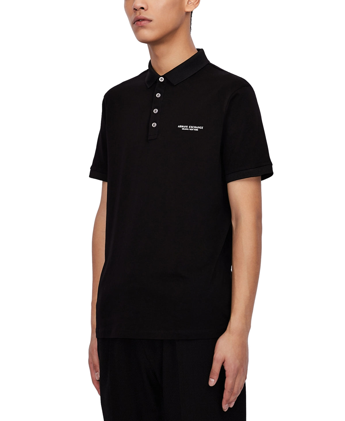 A|X Armani Exchange Men's Milano New York Logo Polo Black Size XX-Large