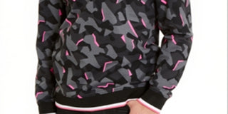 A|X Armani Exchange Men's Hyperbright Fleece Hoodie Black Size Medium