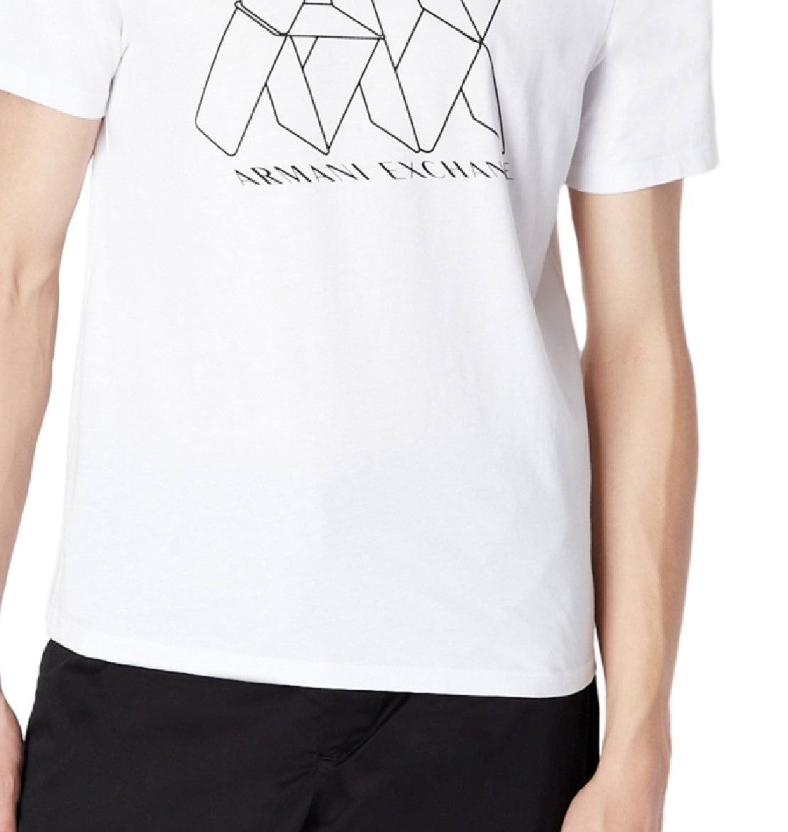 Armani Exchange Men's Logo Graphic Tee White Size Medium