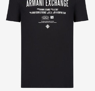 A|X Armani Exchange Men's Movie Style Logo Graphic T-Shirt Black Size Small