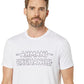 A|X Armani Exchange Men's Graphic Strike Through Logo T-Shirt White Size X-Large