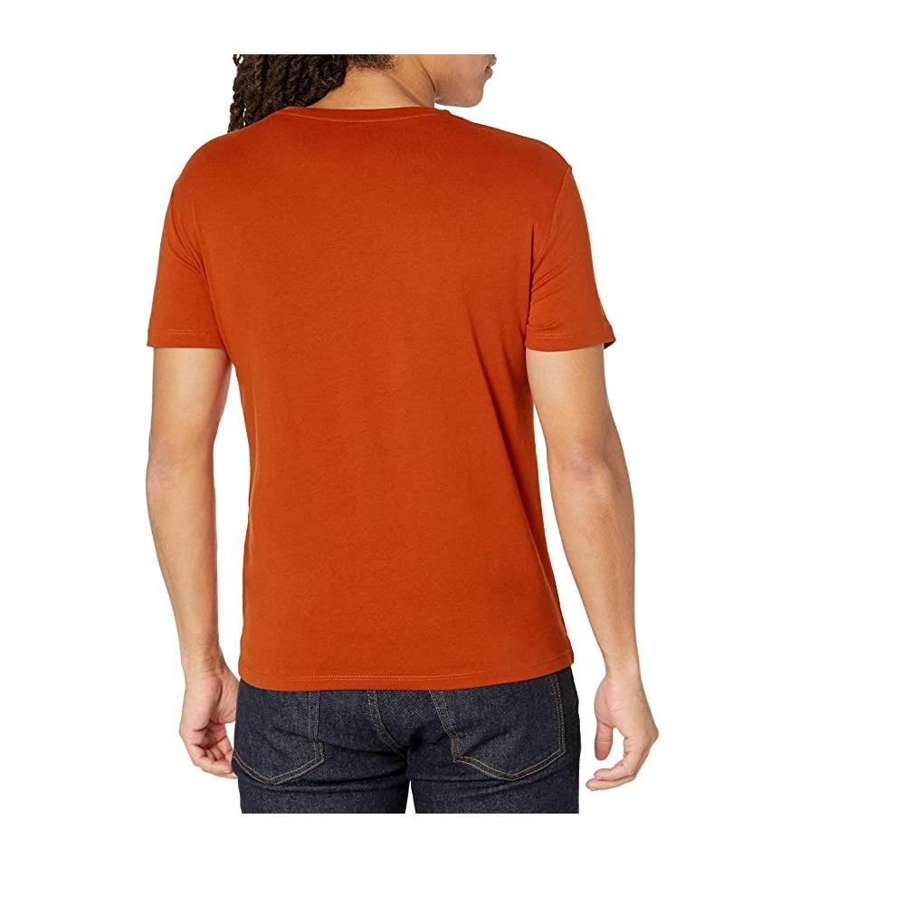 AX Armani Exchange Men's Logo Graphic V-Neck T-Shirt Orange Size M
