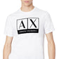 AX Armani Exchange Men's Logo Graphic Tee White Size X-Large