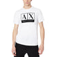 AX Armani Exchange Men's Logo Graphic Tee White Size X-Large