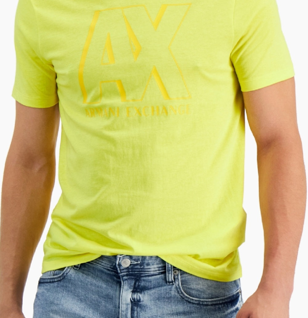 A|X Armani Exchange Men's Pride Logo T-Shirt Yellow Size XX-Large