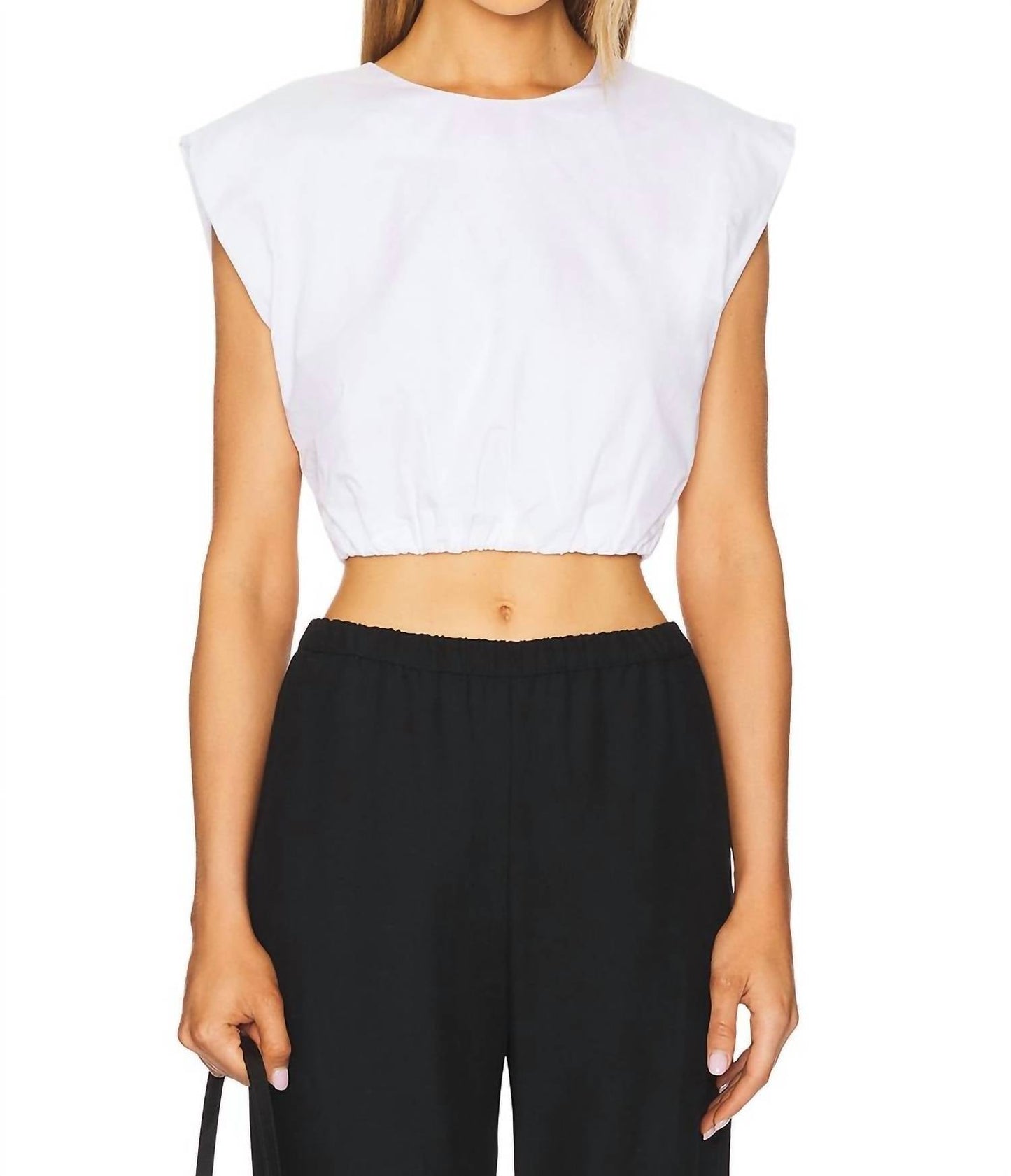 A.L.C. - Billie Sleeveless Cropped Crew Neck T-shirt