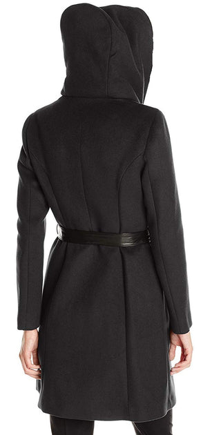 Soia & Kyo Women's Black Arya Hooded Coat Size Medium