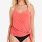 Magicsuit Women's Solid Alex Underwire Tankini Top Orange Size 12