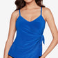 Magicsuit Women's Carma Side Tie Solid Tankini Top Blue Size 8