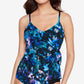 Magicsui Women's Peace Out Carma Tankini Top Blue Size 16