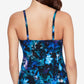 Magicsui Women's Peace Out Carma Tankini Top Blue Size 16
