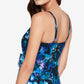 Magicsui Women's Peace Out Carma Tankini Top Blue Size 16
