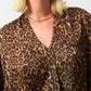 Joseph Ribkoff - Satin Animal Print Top