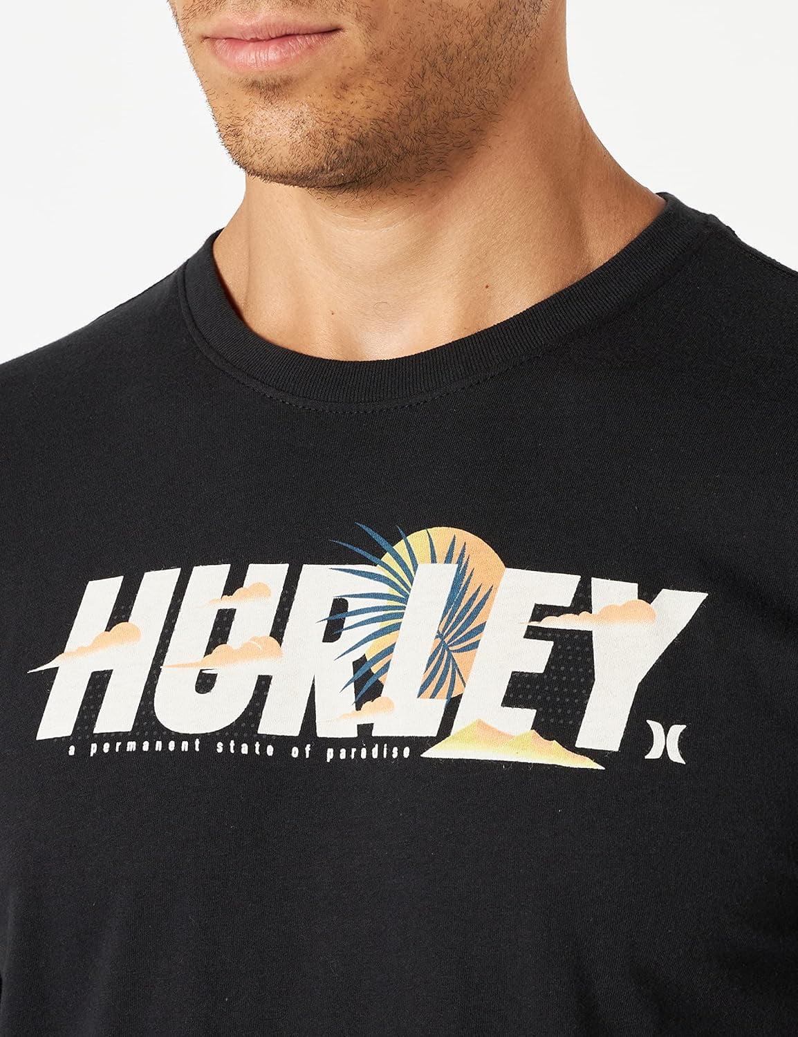 Hurley Men's Everyday Washed Cloudbreak Short Sleeve T-shirt Black Size Large