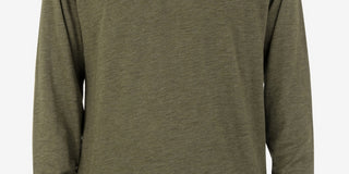 Hurley Men's Vista Henley Button Up Long Sleeve Shirt Green Size Medium