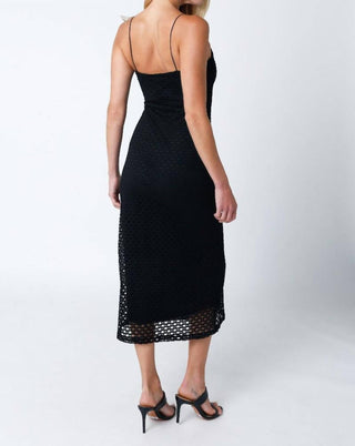 Olivaceous - Malin Crochet Midi Dress