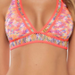 Becca Reveal Coral Halter Bikini Top Size M