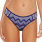 Rebecca Virtue Women's Marina Reveal Crochet Hipster Bikini Bottoms Blue Size Large