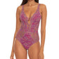 Becca Women's Mosaic Show & Tell One Piece Swimsuit Purple