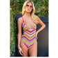 Becca Women's Farah Reversible Abigail One Piece Swimsuit Multicolor Size Large