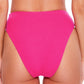 Becca Women's Pucker Up High Waist Bikini Pink