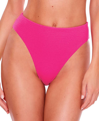 Becca Women's Pucker Up High Waist Bikini Pink